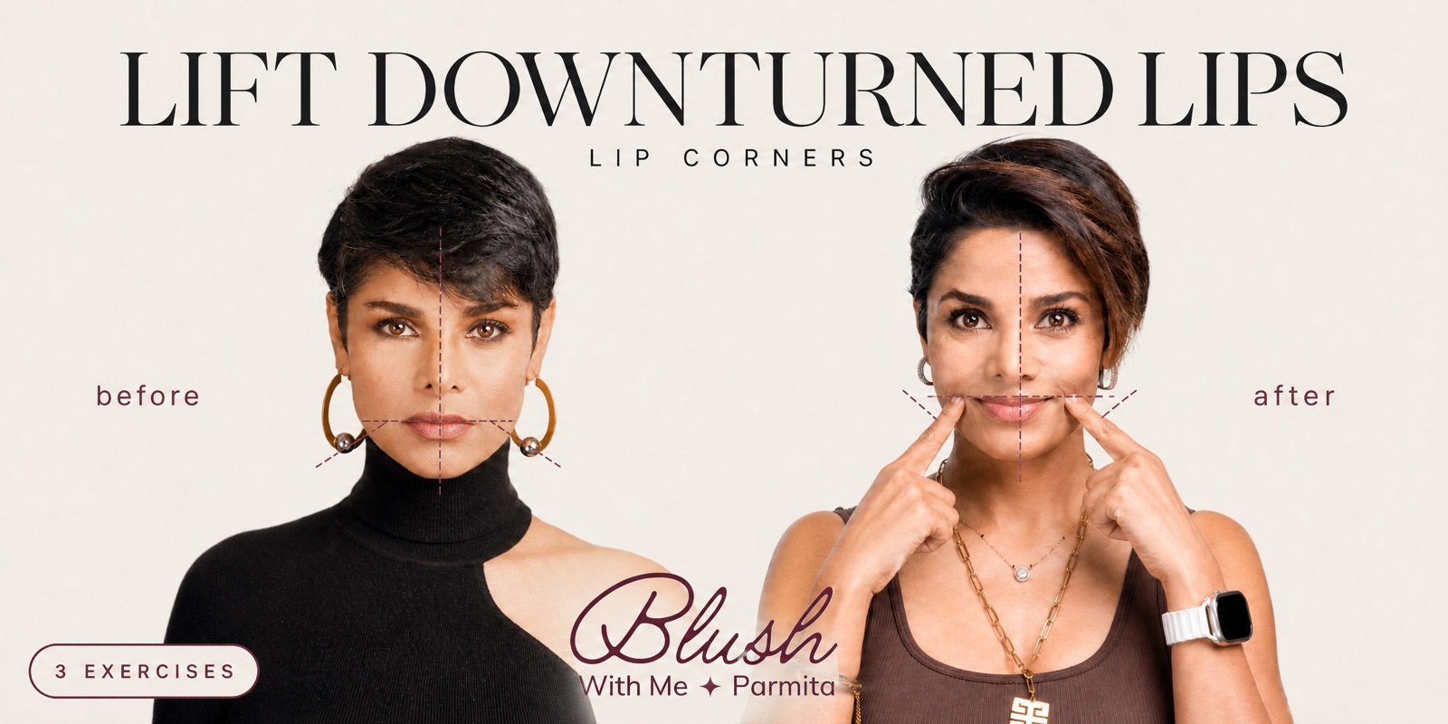 What is aging your lips? Three exercises to lift downturned lips